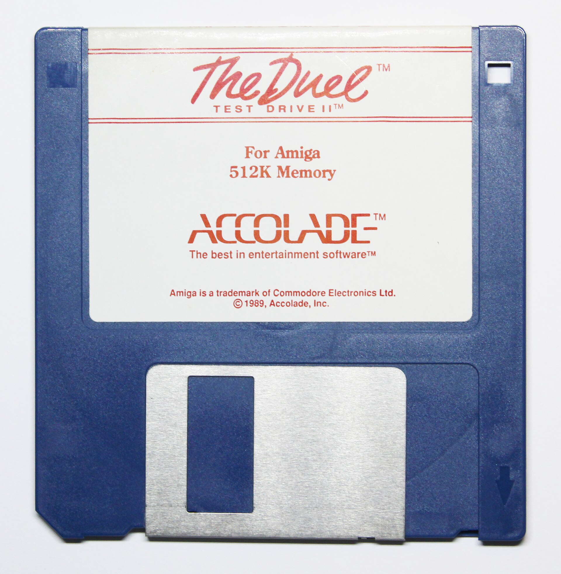 Imagem de referência relacionada a The Duel: Test Drive II, item descrito como videojogo de 1989