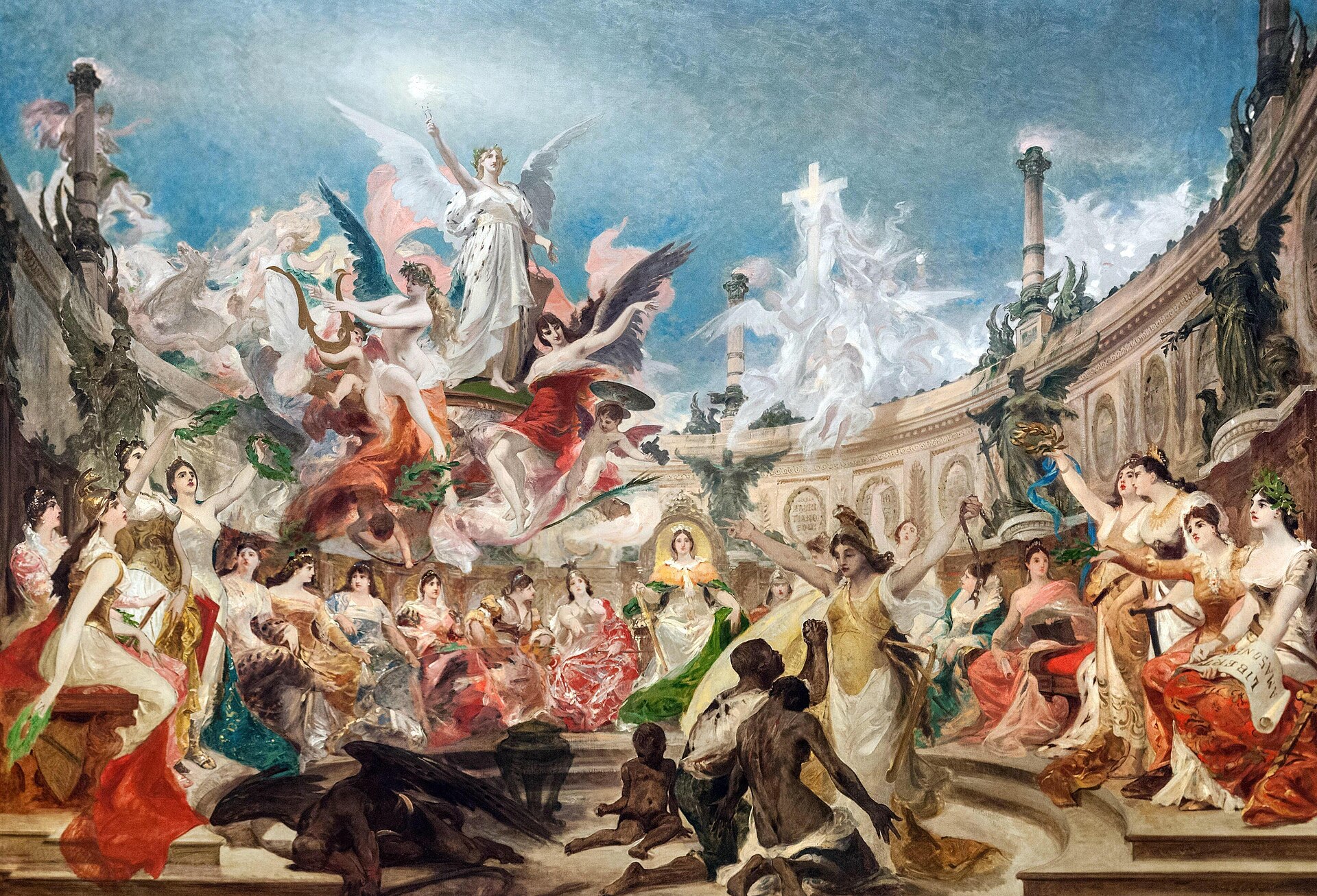 Imagem de referência de A libertação dos escravos, descrito nos dados abertos como pintura de Pedro Américo