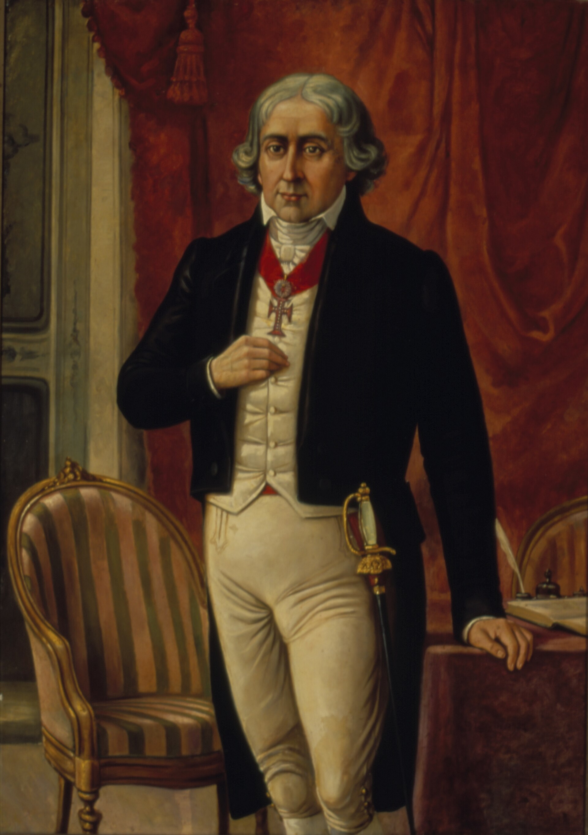 Imagem de referência de Retrato de José Bonifácio de Andrada e Silva, descrito nos dados abertos como pintura de Benedito Calixto