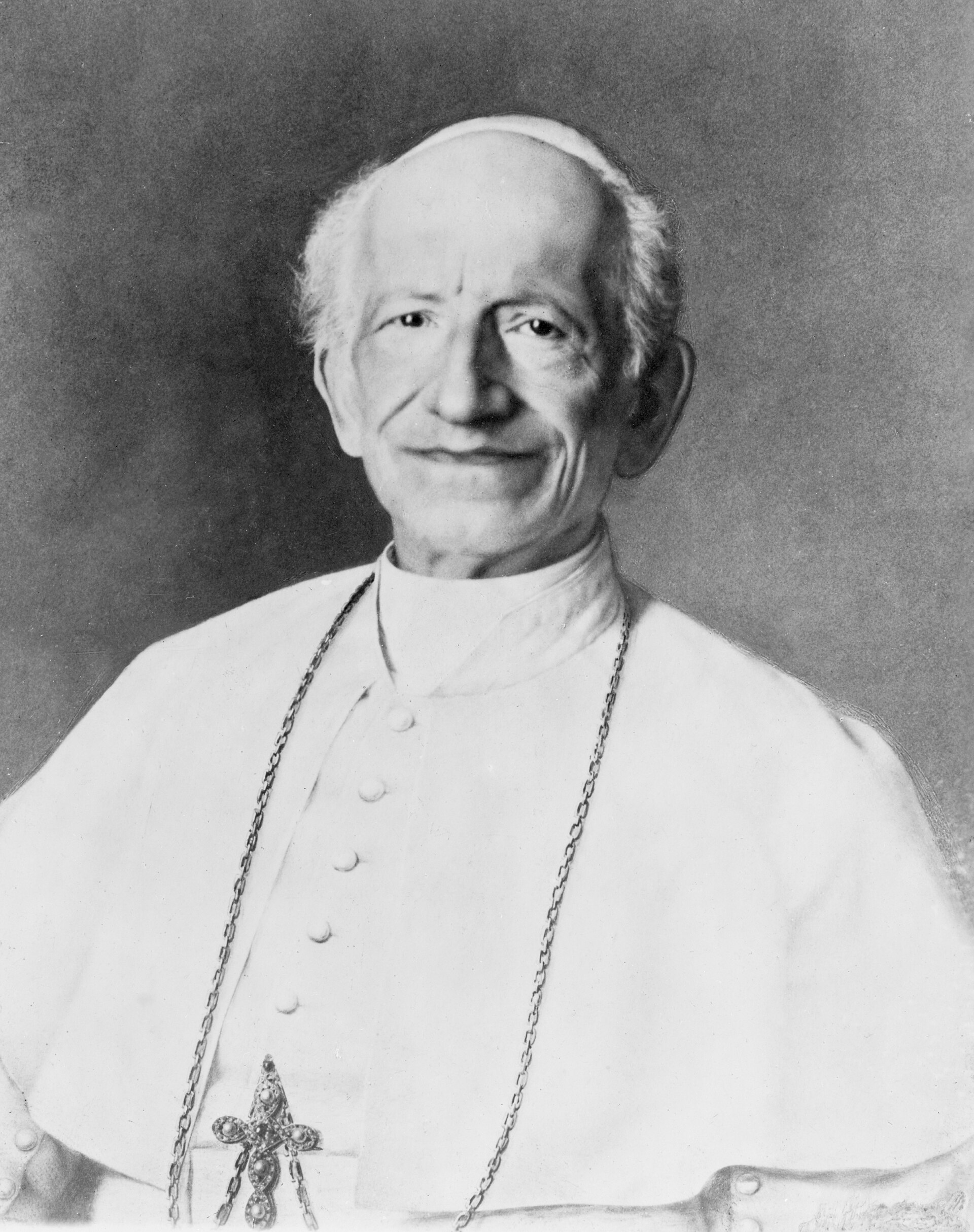 Imagem de referência de Retrato do Papa Leão XIII, descrito nos dados abertos como pintura de Eliseu Visconti