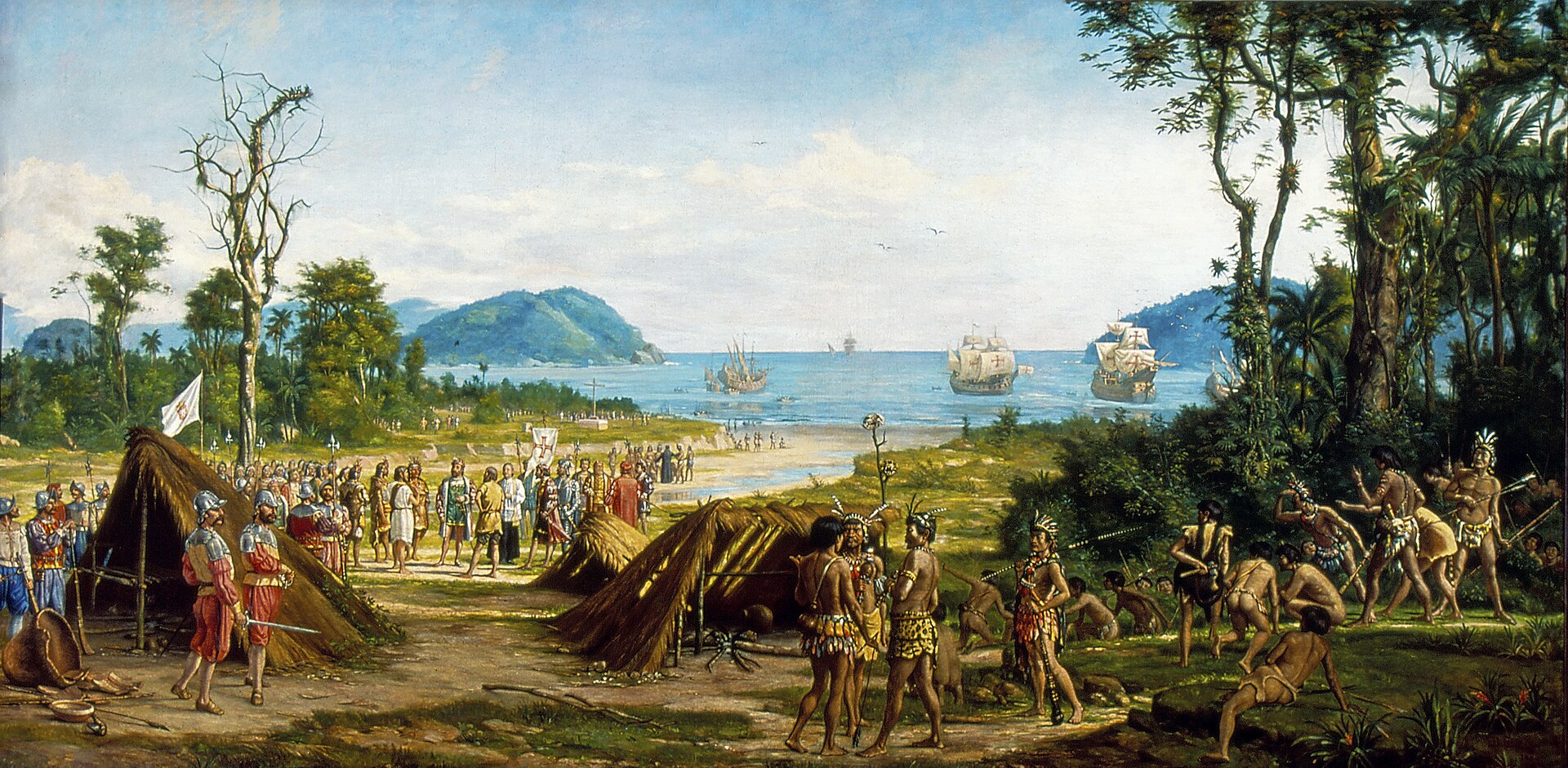 Imagem de referência de Fundação de São Vicente, descrito nos dados abertos como pintura de Benedito Calixto