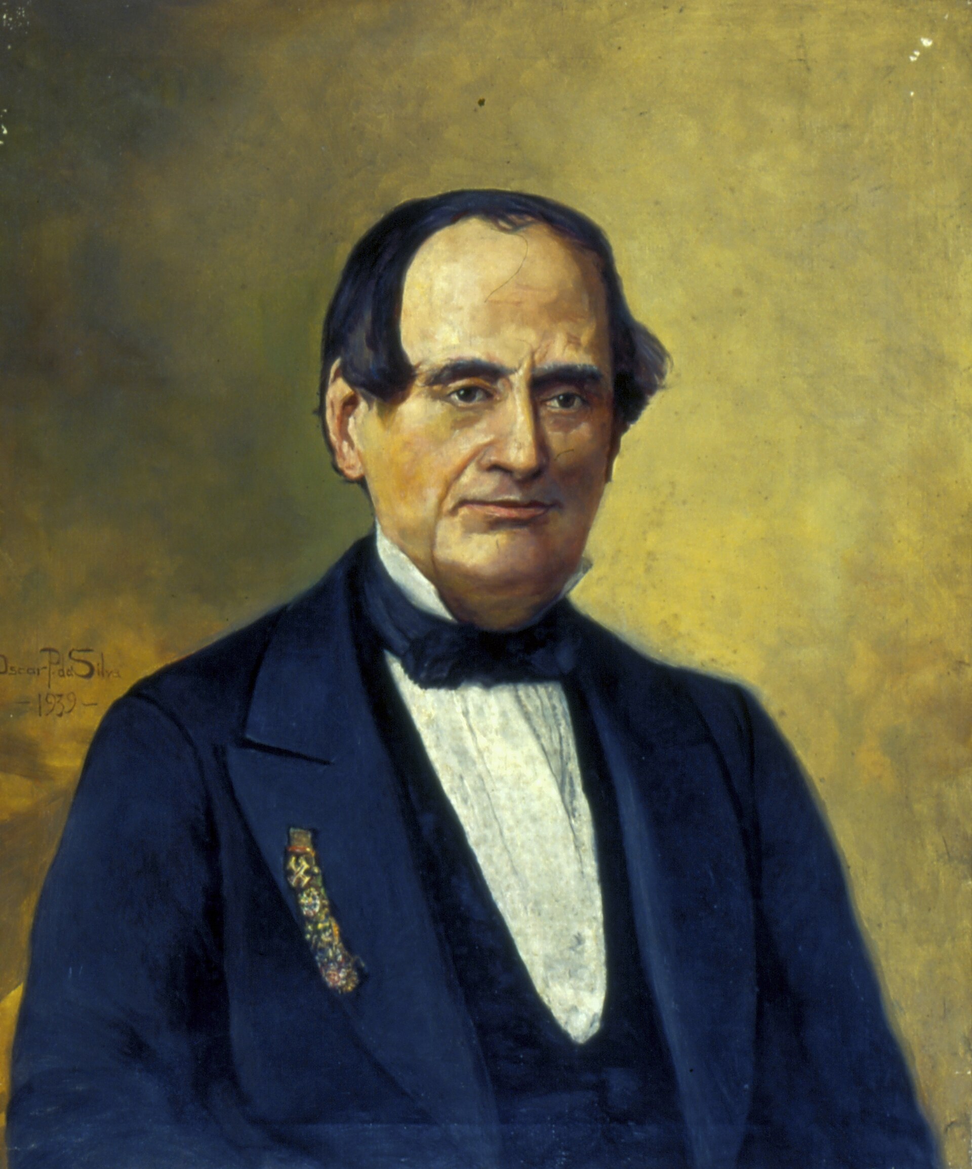 Imagem de referência de Retrato de Ferdinando Denis, descrito nos dados abertos como pintura de Oscar Pereira da Silva