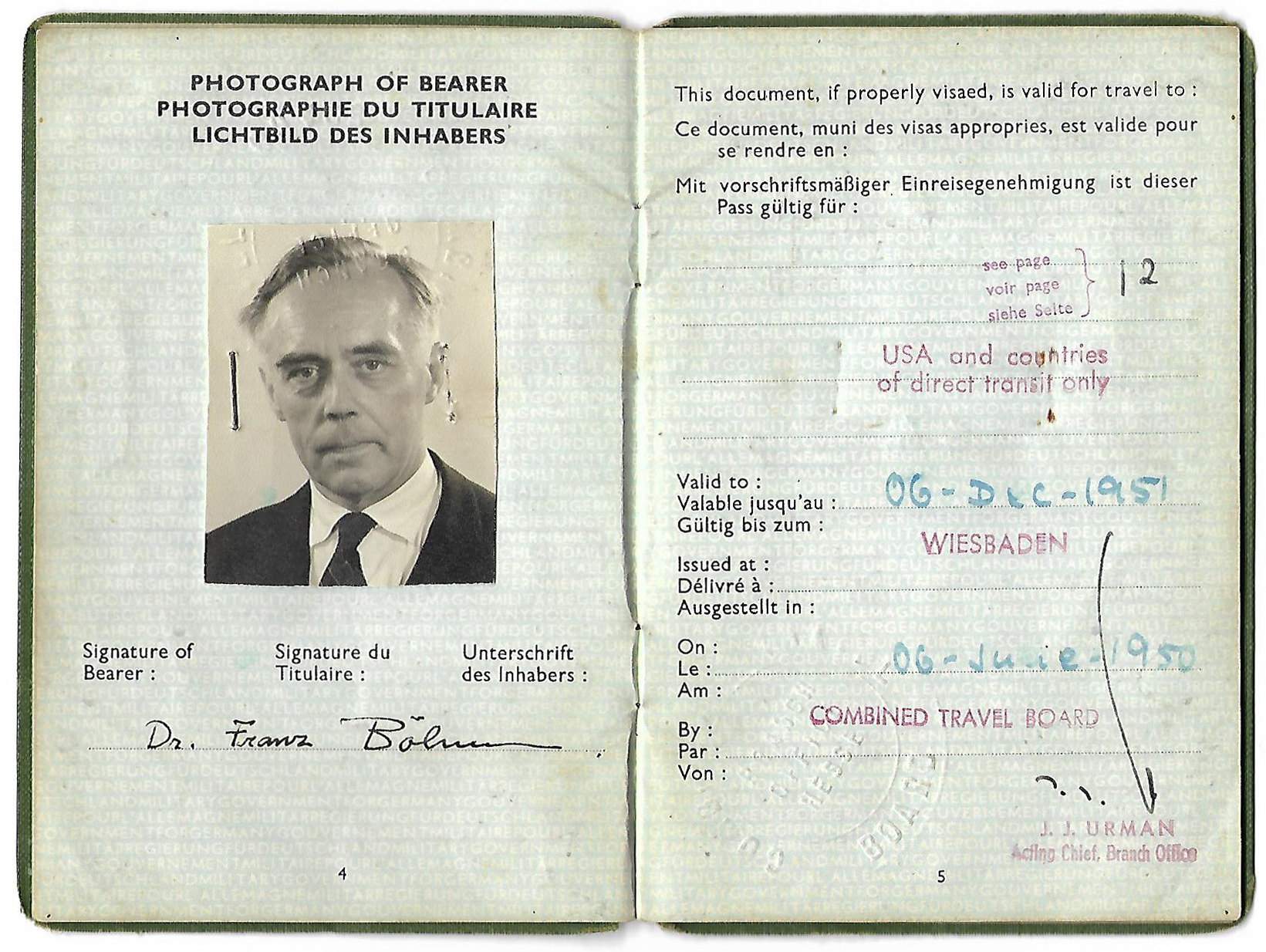 Imagem de referência de Franz Böhm, descrito nos dados abertos como político alemão