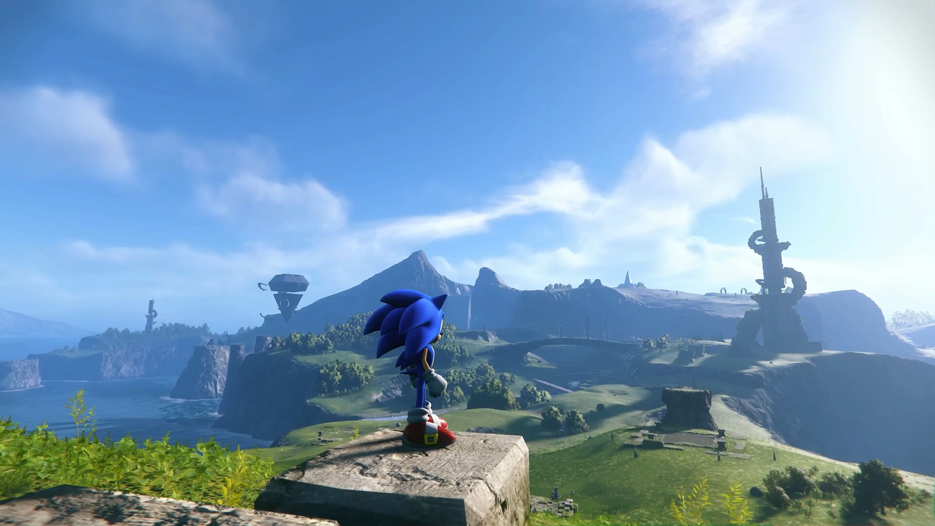Imagem de referência relacionada a Sonic Frontiers, item descrito como jogo eletrônico de 2022