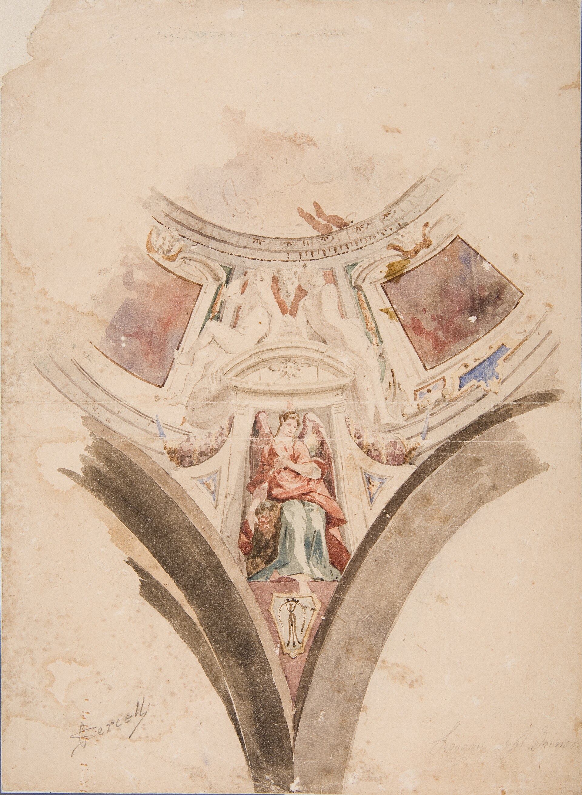 Imagem de referência de Loggio Dell Innoco, descrito nos dados abertos como pintura de Oreste Sercelli