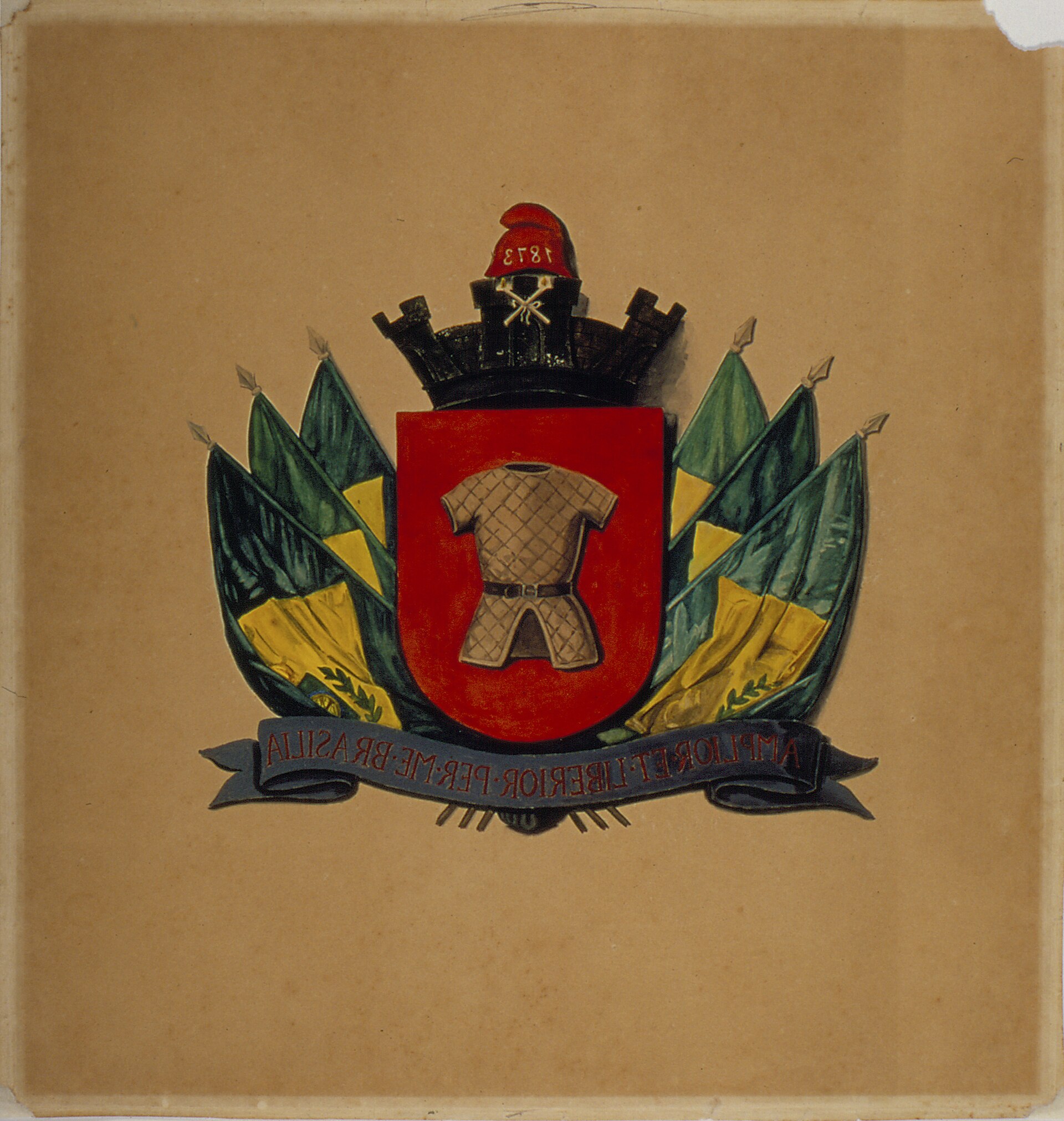Imagem de referência de Brasão de Itú, descrito nos dados abertos como pintura de José Wasth Rodrigues