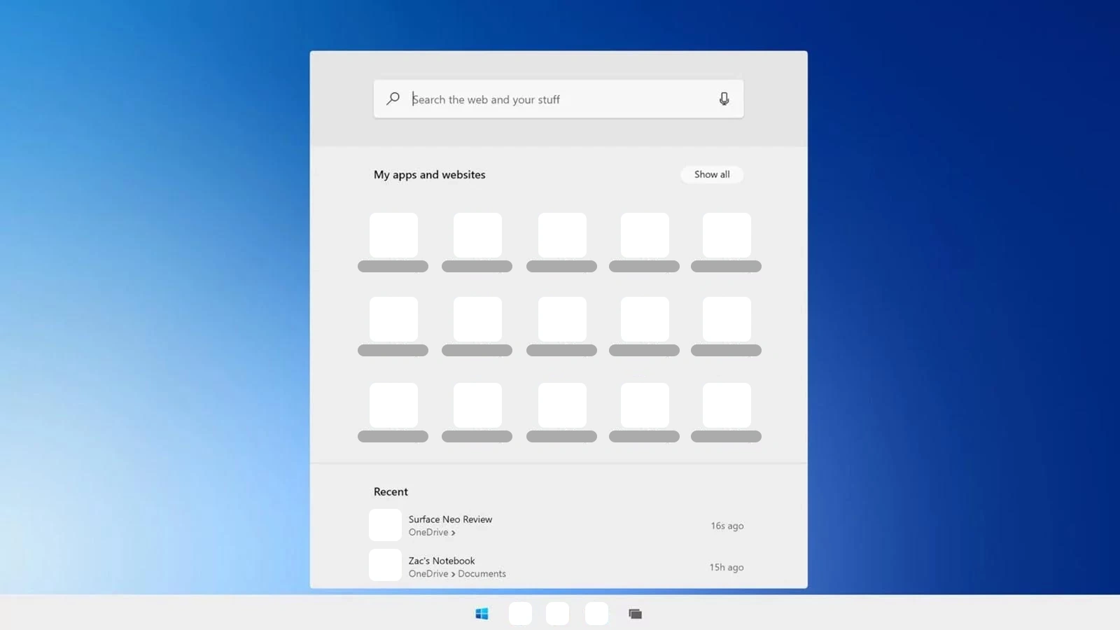 Imagem de referência de Windows 10X, descrito nos dados abertos como sistema operativo cancelada do Windows 10