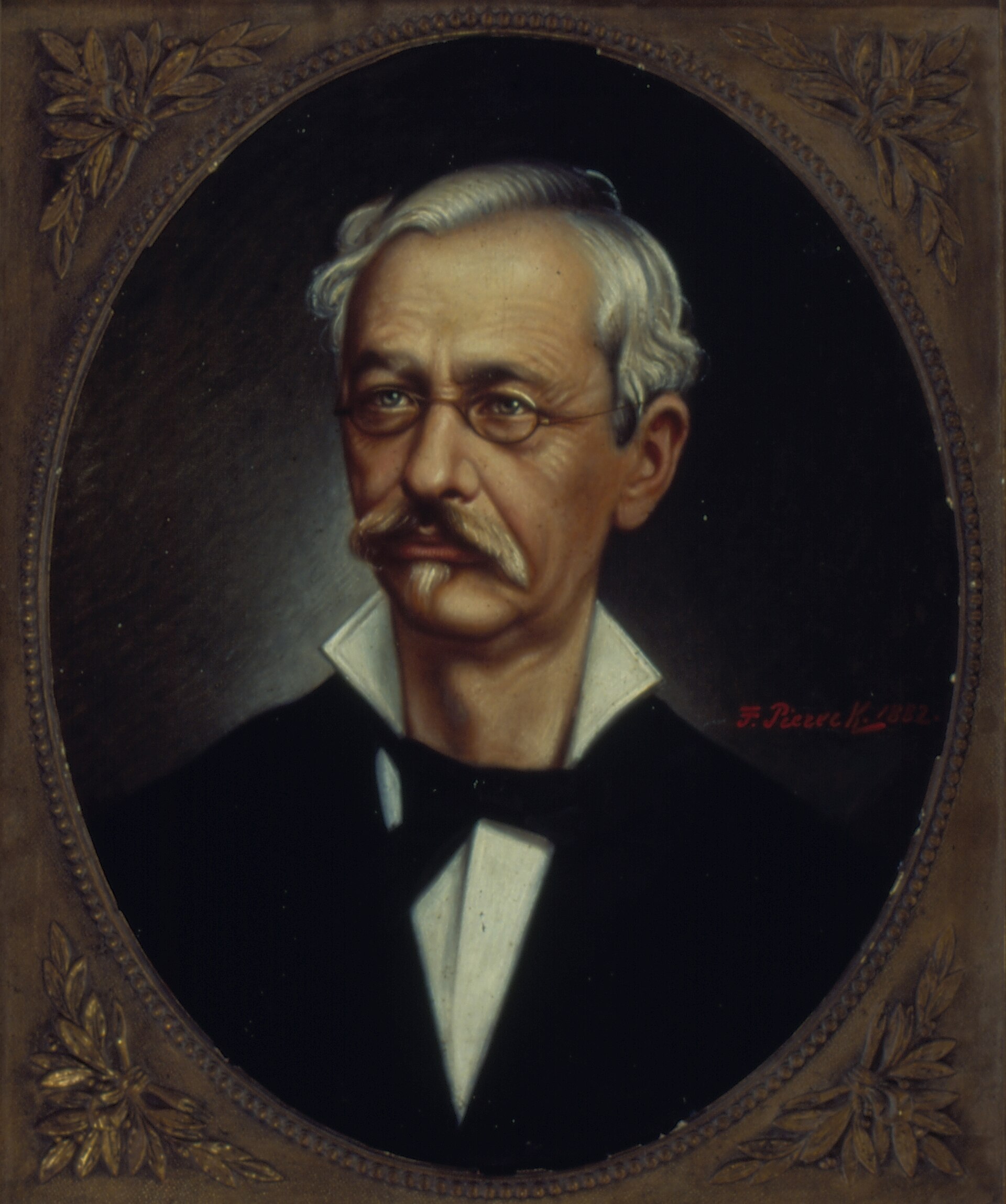 Imagem de referência de Retrato de Joaquim Roberto de Azevedo Marques, 1882, descrito nos dados abertos como pintura de Pierre F. K