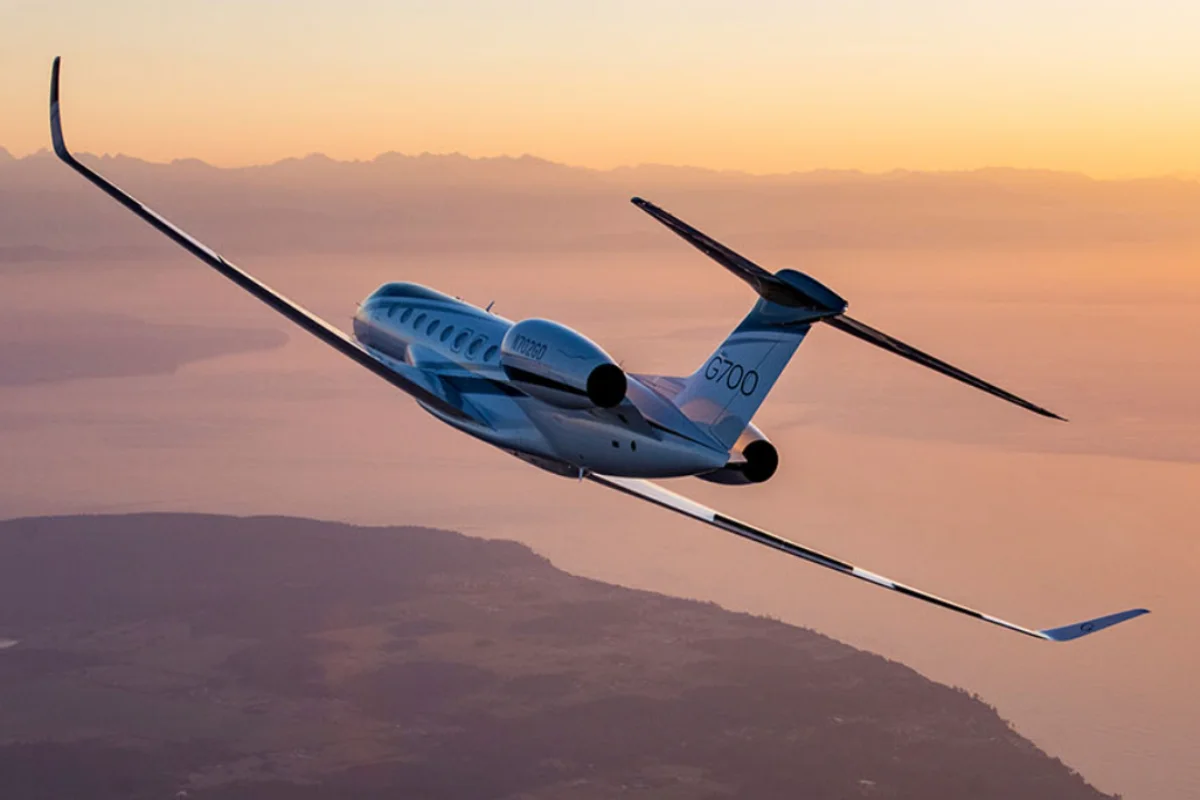 O Gulfstream G-700, escolhido por Vorcaro para "homenagear" Martha Graeff