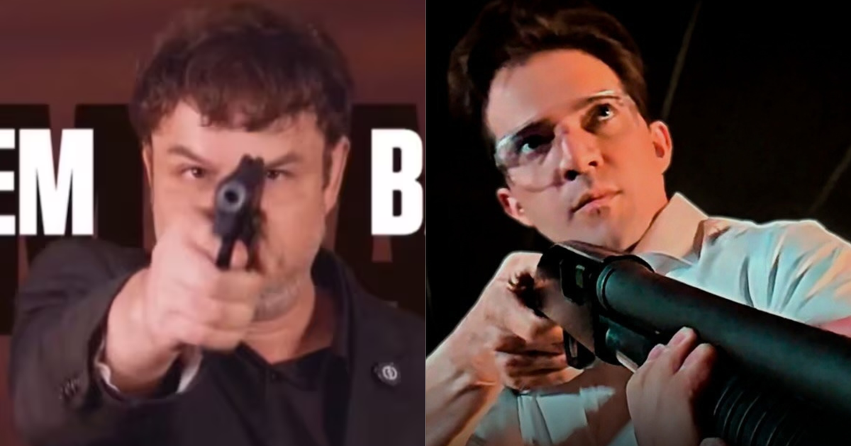 Especialistas citam possível violação em uso de arma por Adrilles e Rubinho em propaganda na TV