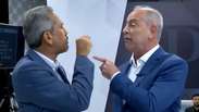 ‘Baixe seu dedinho’: Elmano e Ciro Gomes batem boca e apontam o dedo durante debate no Ceará