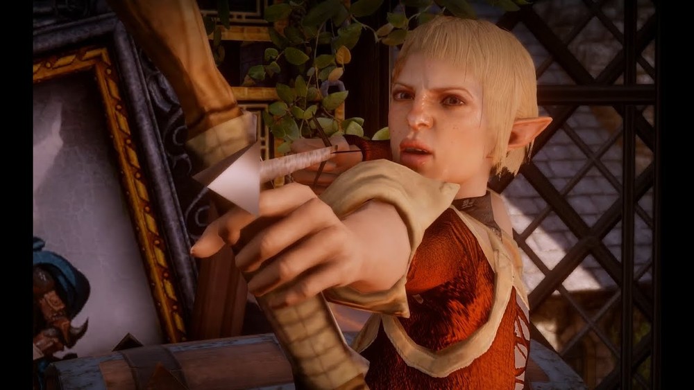 A elfa Sera é um dos possíveis romances em Dragon Age: Inquisition — Foto: Divulgação/EA