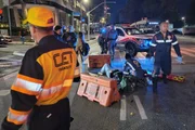 Acidente de moto na Avenida Rebouças, em São Paulo