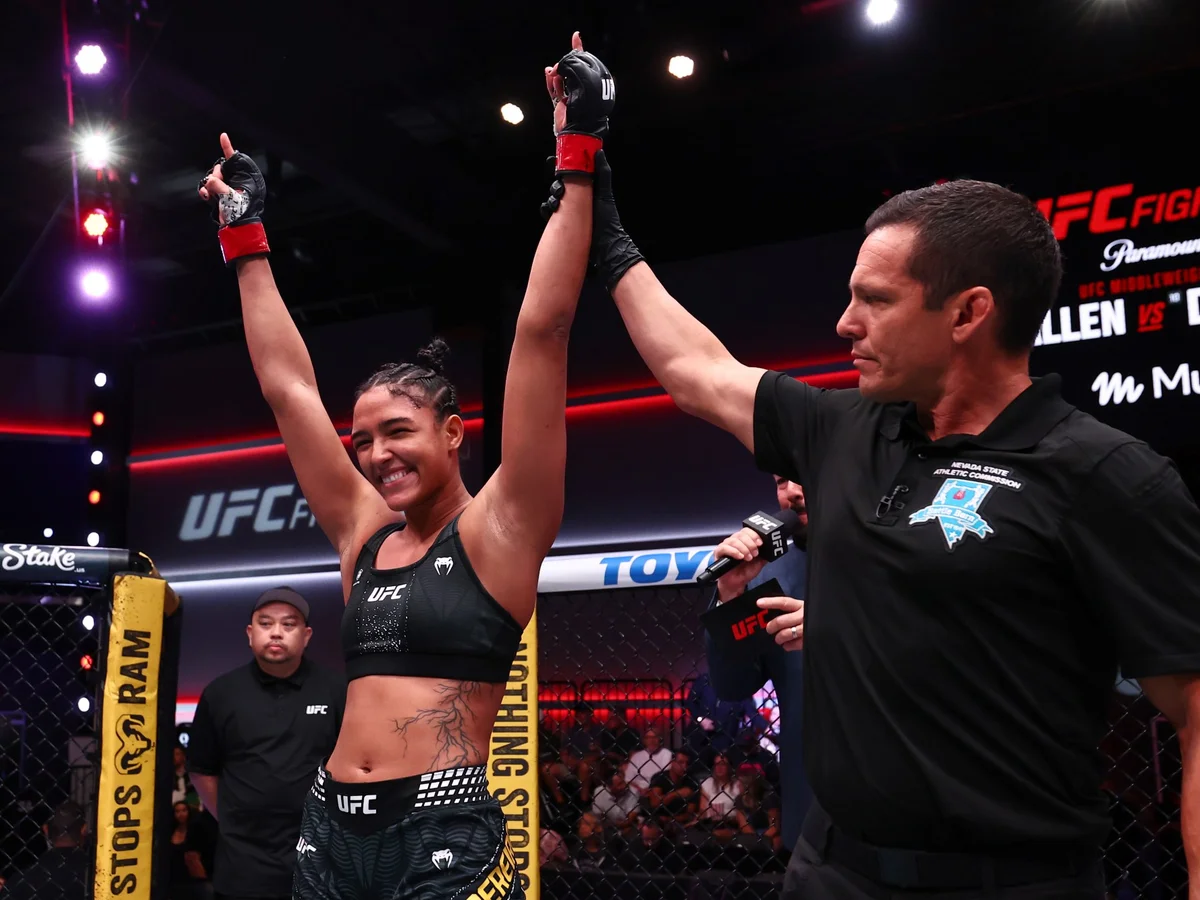 UFC Vegas: Alice Pereira abre corte profundo na testa de russa em nocaute