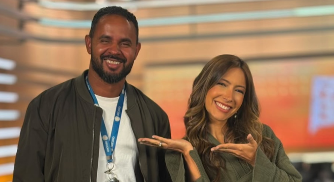 Alerta de bastidores! Paloma Poeta ganha companheiro inesperado em foto de figurino
