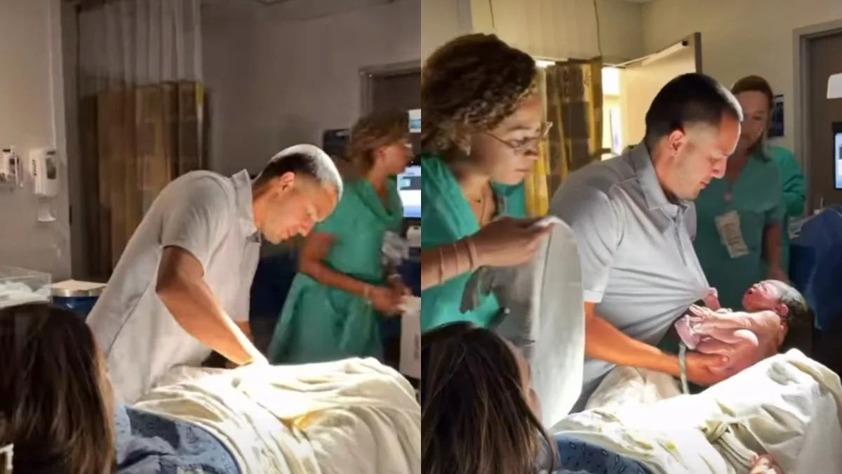 Homem faz parto da esposa após obstetra sair do quarto e não voltar a tempo