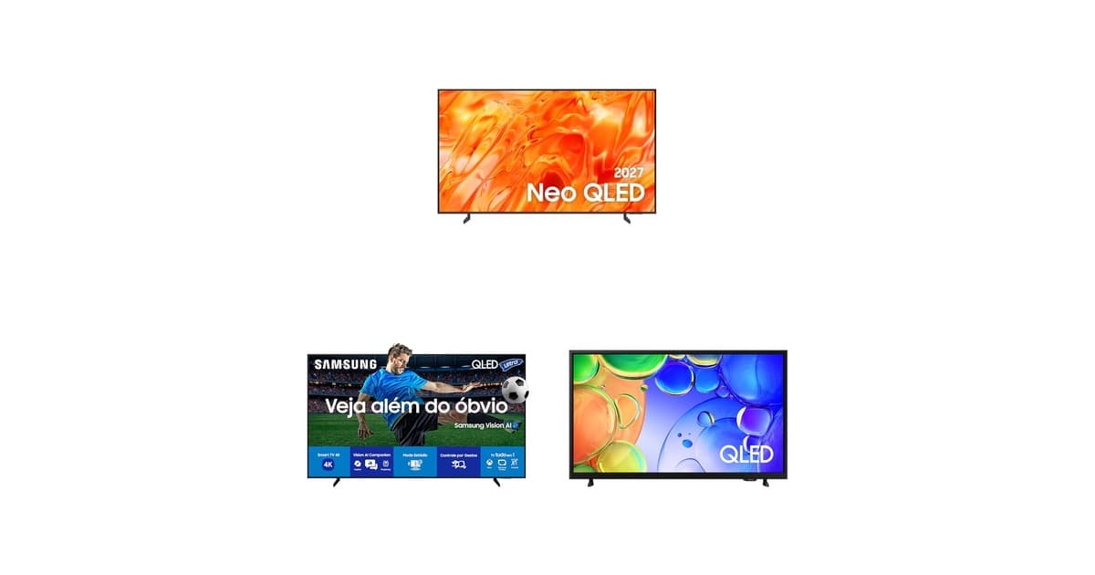 Hora de renovar a sala: veja uma seleção de TVs QLED em promoção na Amazon