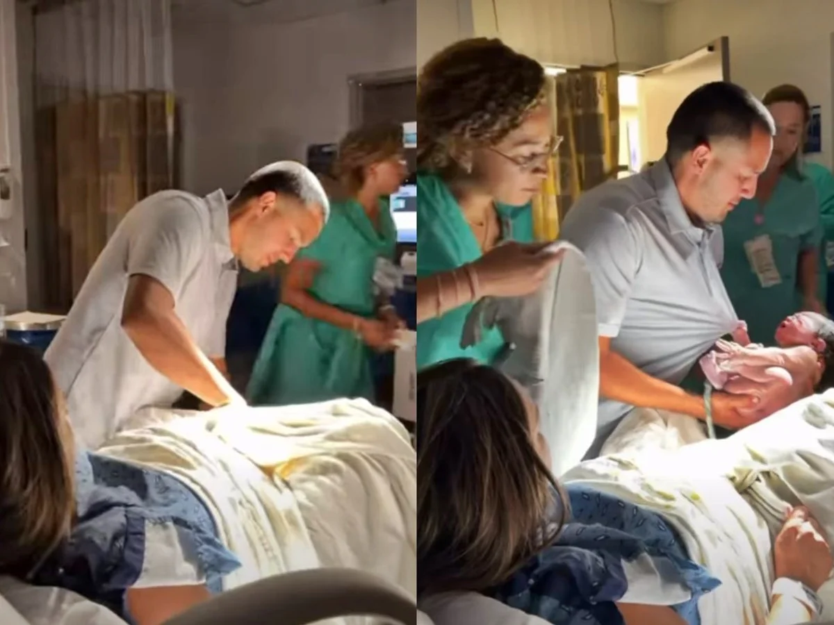 Homem faz parto da esposa após obstetra sair do quarto e não voltar a tempo