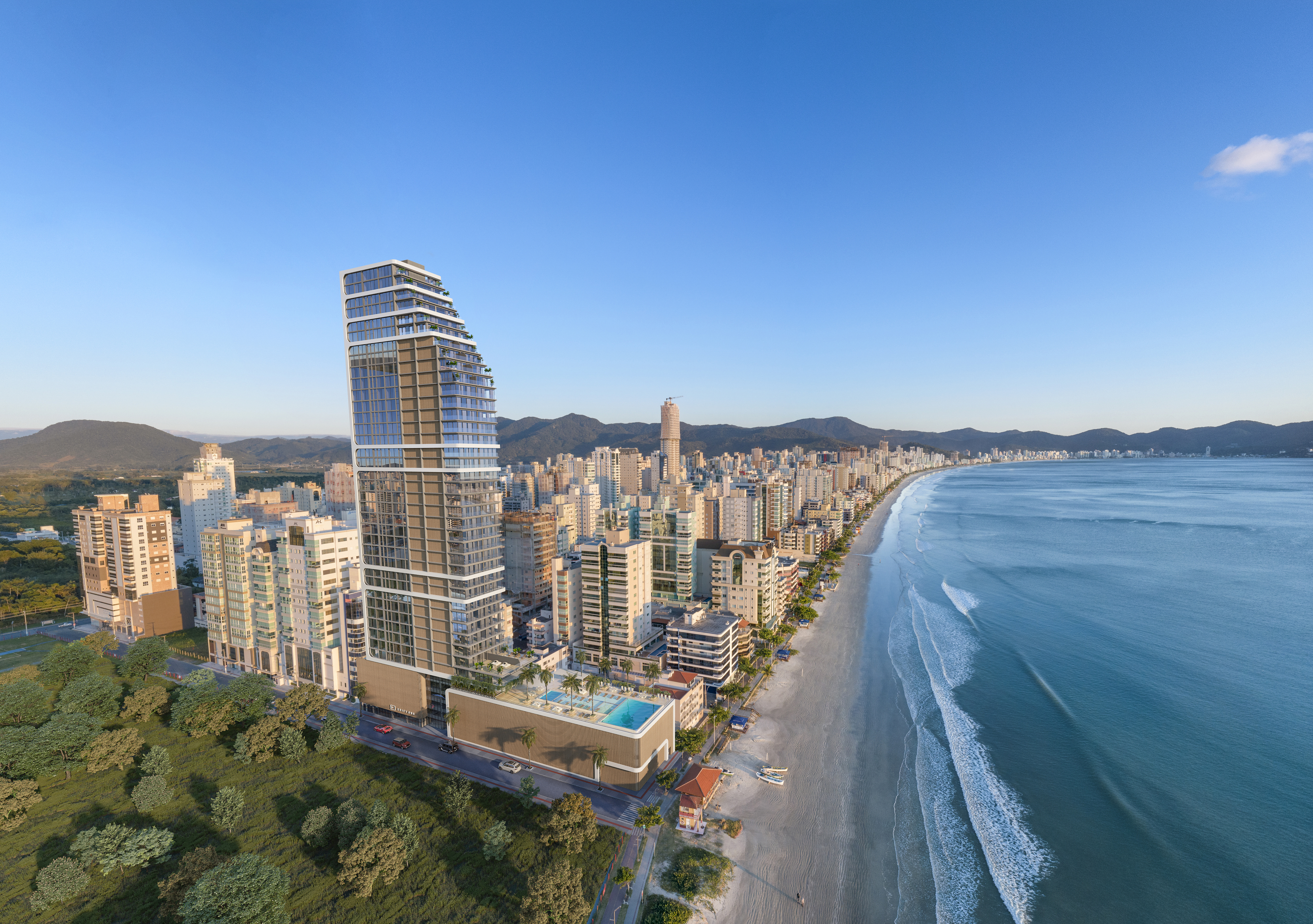 Mobilidade aérea chega ao mercado imobiliário de luxo com heliponto em empreendimento de R$ 650 milhões em SC