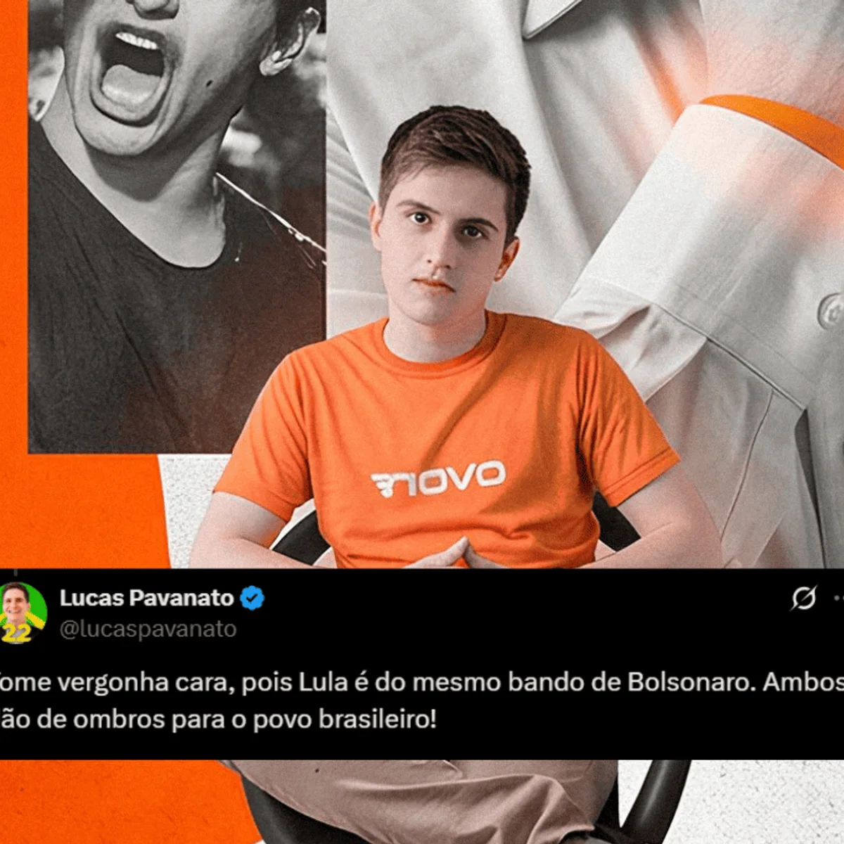 Ex-MBL e mais votado do PL em SP, Lucas Pavanato já criticou o bolsonarismo