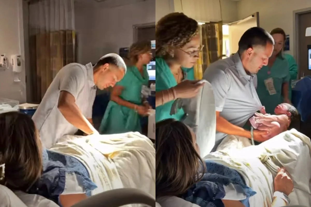 Imagem da matéria: Homem faz parto da esposa após obstetra sair do quarto e não voltar a tempo