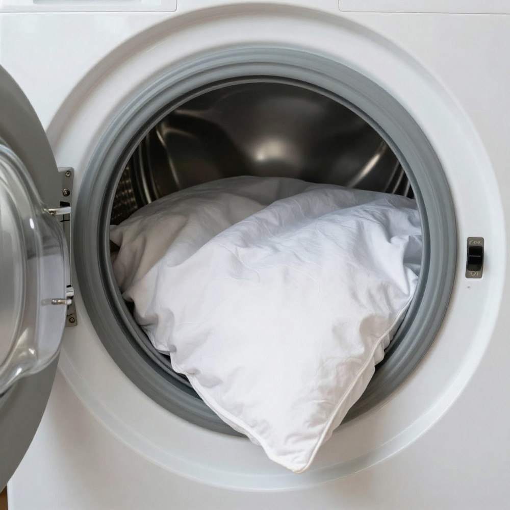 Alguns modelos de travesseiro podem ser lavados na máquina sem danificar o material — Foto: Reprodução/Freepik
